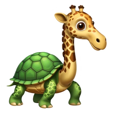 Cartoon cute turtle flipping off a Mexican giraff sticker