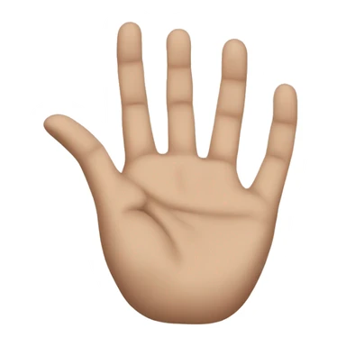 Hand little finger a bit separated sticker