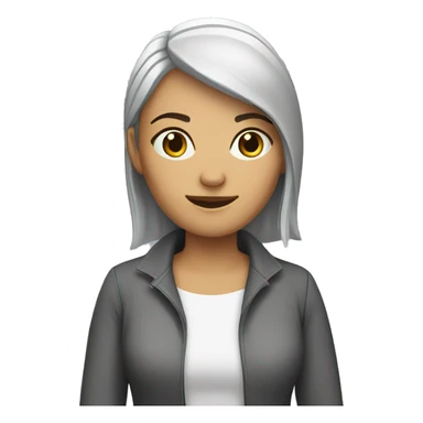 female computer trainer sticker