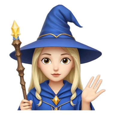 wizard young woman sticker