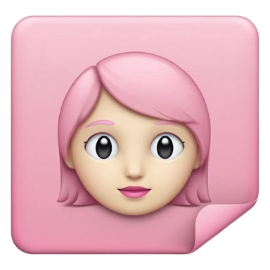 mac os mixed papers skeuomorphic pink sticker