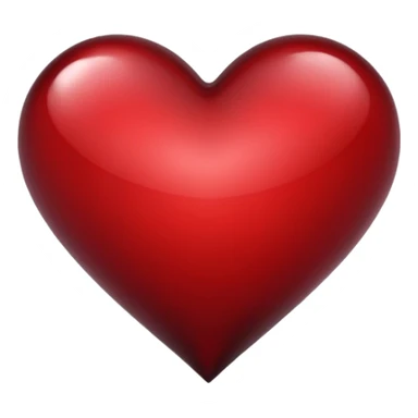 Wine red heart sticker