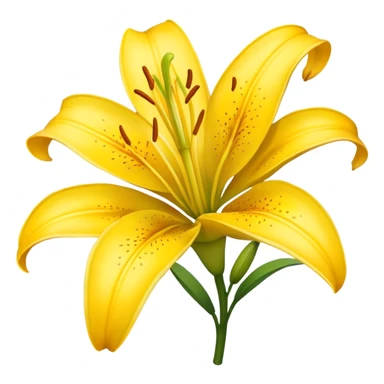 yellow lily sticker
