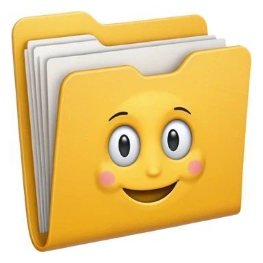 carpeta amarilla sticker