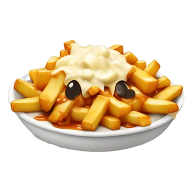 poutine qui mange une poutine sticker