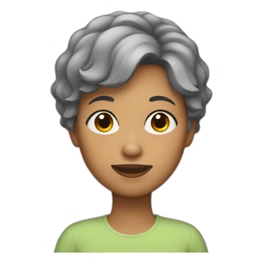 mother with short hair sticker