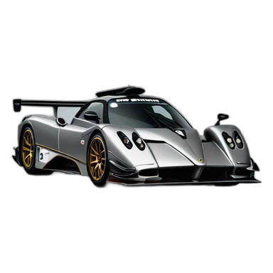 Pagani zonda lm race car sticker