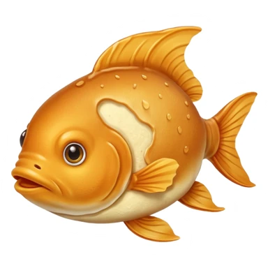 Goldfish loving pancakes sticker