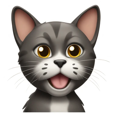 Cat giving the middle finger sticker