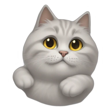 Chat dans des bras sticker