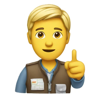 Someone who is looking for directions sticker