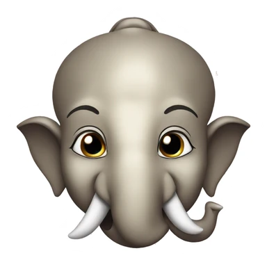 ganesha head withe big smile sticker