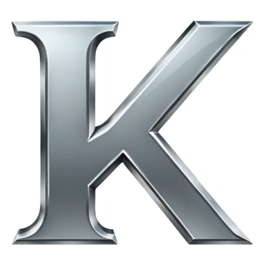the letters  K. sticker