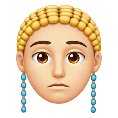 Nervous face sticker