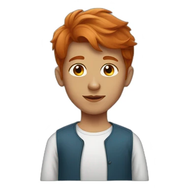 A pakistani boy redhead sticker
