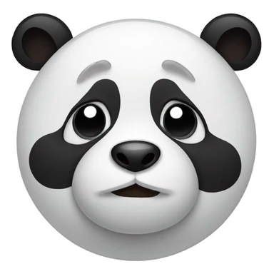 panda with heart eyes sticker