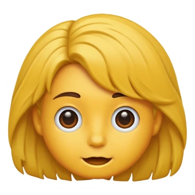 una cabeza con pelo de diferentes colores sticker