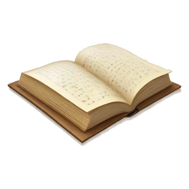 book opened in the middle with mathematics in its pages sticker