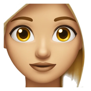 Chica rubia de ojos marrones  sticker