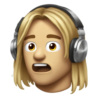 Guy headbanging to dubstep sticker