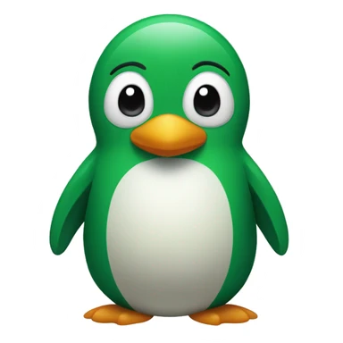 green pinguin sticker
