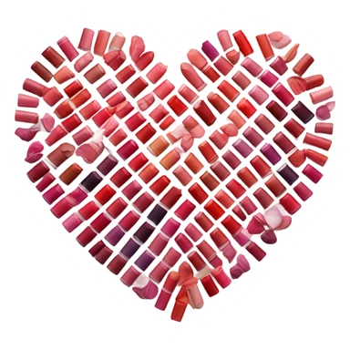 Heart with lipsticks sticker