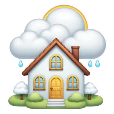 Cloud House made full of cloud  sticker