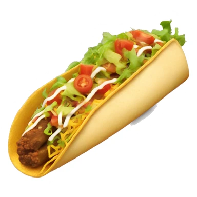 Extra long taco  sticker