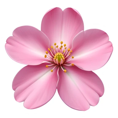 A bright spring blossom with soft pink petals opening gently sticker