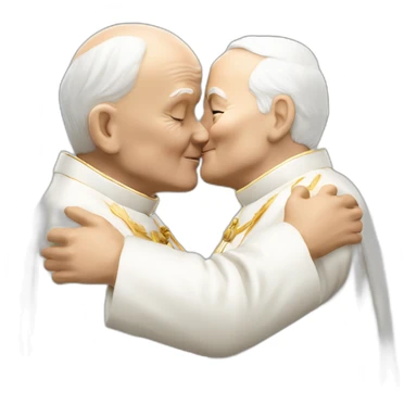 john-paul-ii-kissing-john-paul-ii sticker