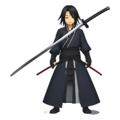 Akame from the anime killer Akame with a katana sticker