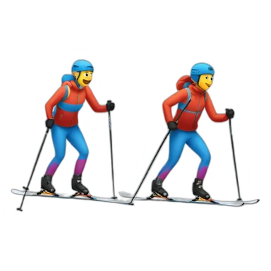 cross-country ski sticker