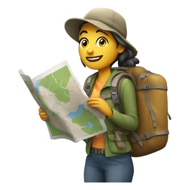 Woman on excursion  sticker