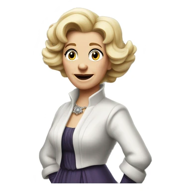 Ursula von der Leyenl photorealistic shrugs sticker