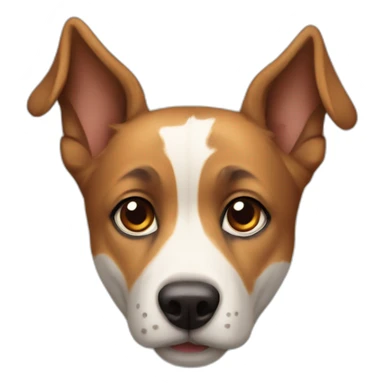 perrito  con cara tierna  sticker