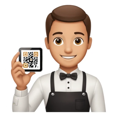 waiter qr tips  sticker