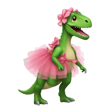 Dinosaur with a tutu sticker