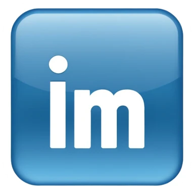 The professional emoji of LinkedIn's logo sticker
