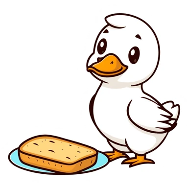 duck serving fresh gluten bread sticker