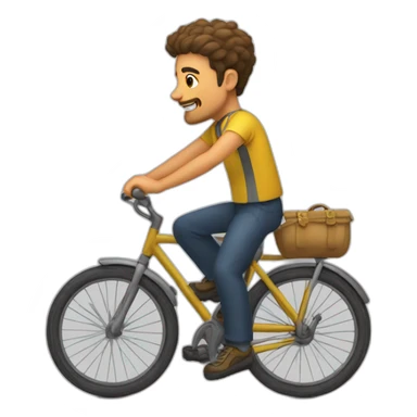 Espartano montando en bici sticker