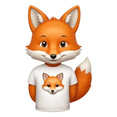 Diseña un zorro mascota promocionando empresa sticker