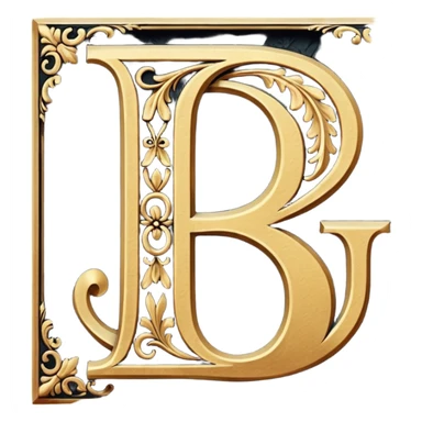 Oldenglis faunt letter E and letter J sticker