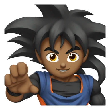 black goku sticker