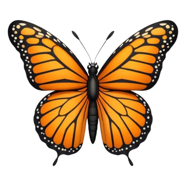 farfalla monarca sticker