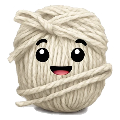 Yarn with bow sticker