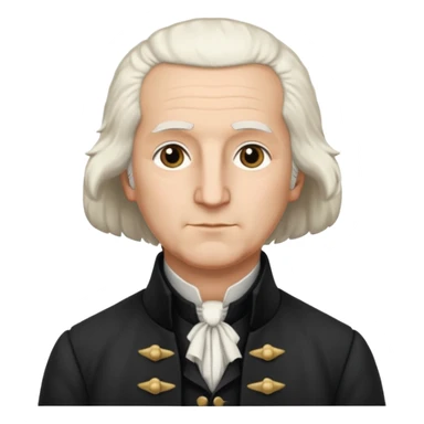 george washington front view sticker