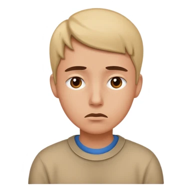 person contemplating a situation of being lost sticker