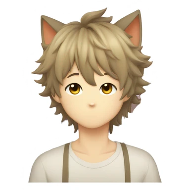 Anime catboy sticker
