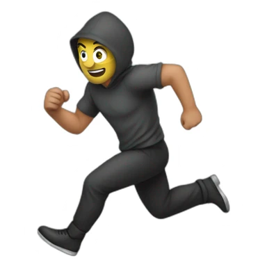 thief running sticker
