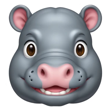 cute hippo sticker